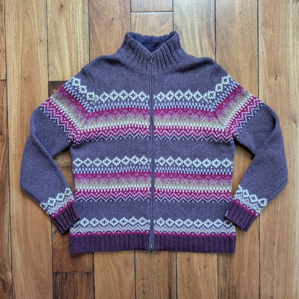 Eddie Bauer Lambswool Knit Sweater (L)